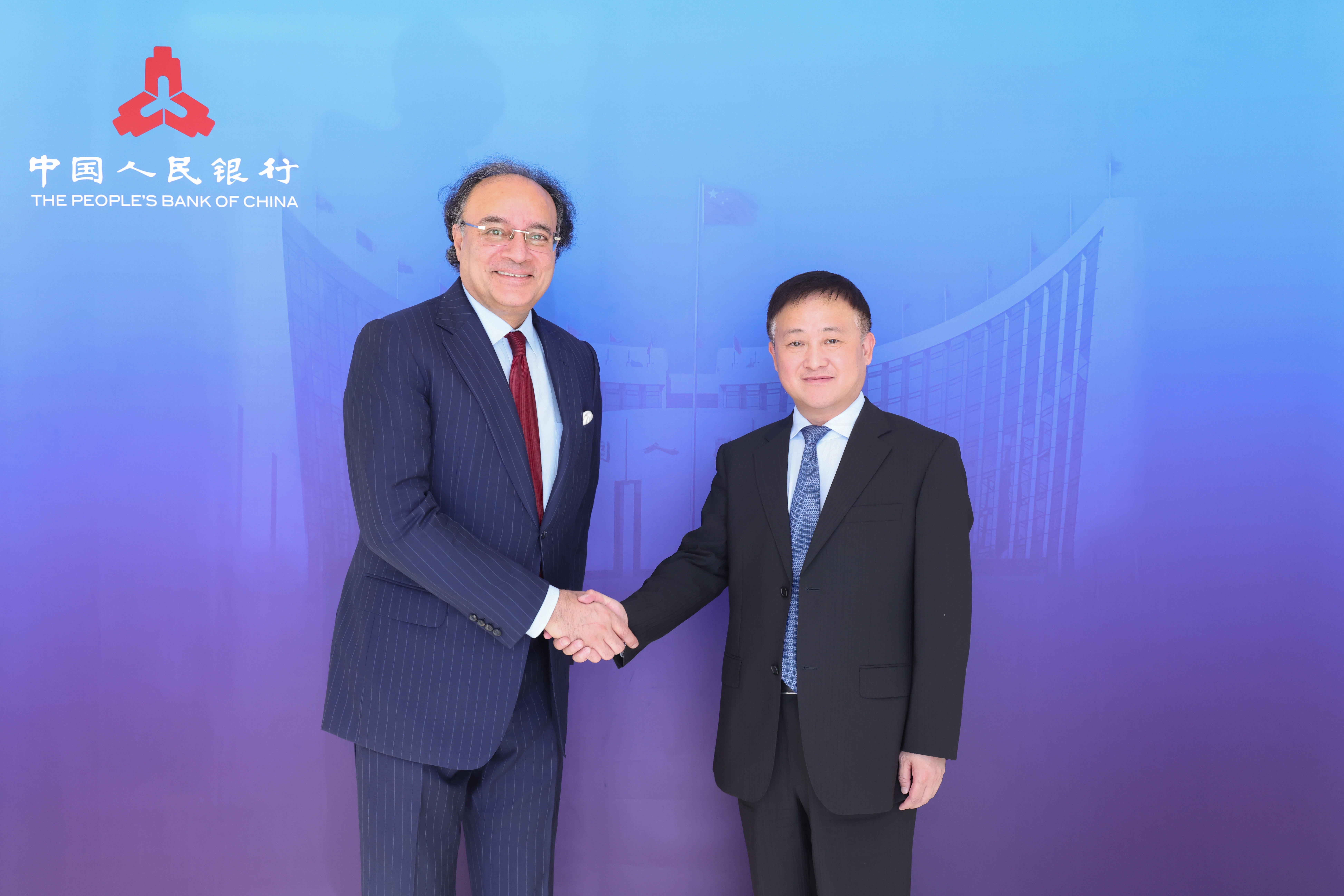 Pan Gongsheng, PBOC Governor, meets with Muhammad Aurangzeb, Finance Minister of Pakistan